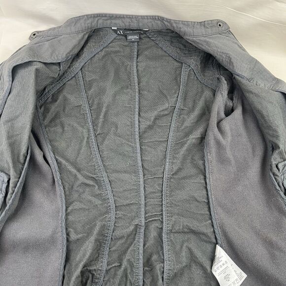 A/X Armani Exchange Gray Moto Jacket Size S - Picture 12 of 12
